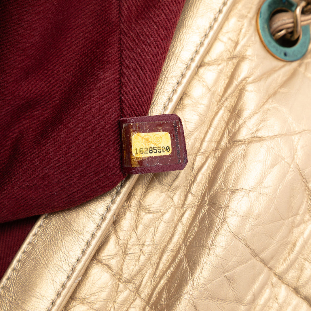 Chanel Medium Matelassé vieilli Cuir de veau Pondichery à rabat