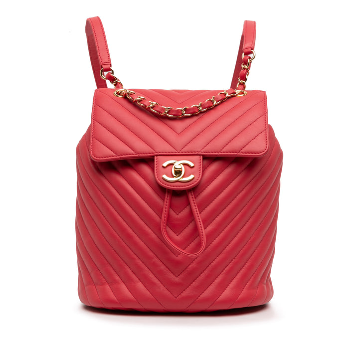Chanel Chevron Urban Spirit Sac à dos Petit Cuir de veau