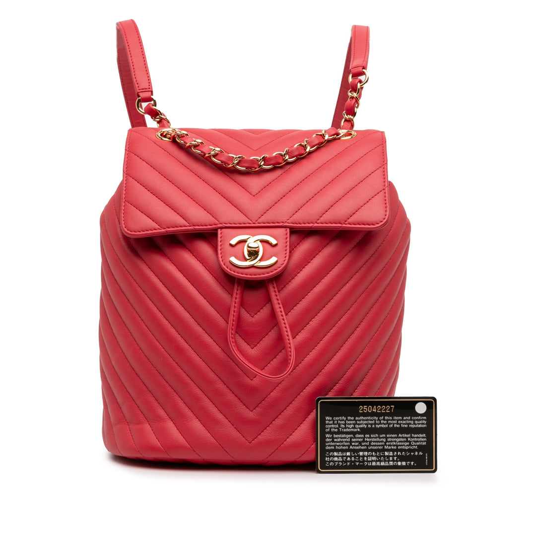 Chanel Chevron Urban Spirit Sac à dos Petit Cuir de veau