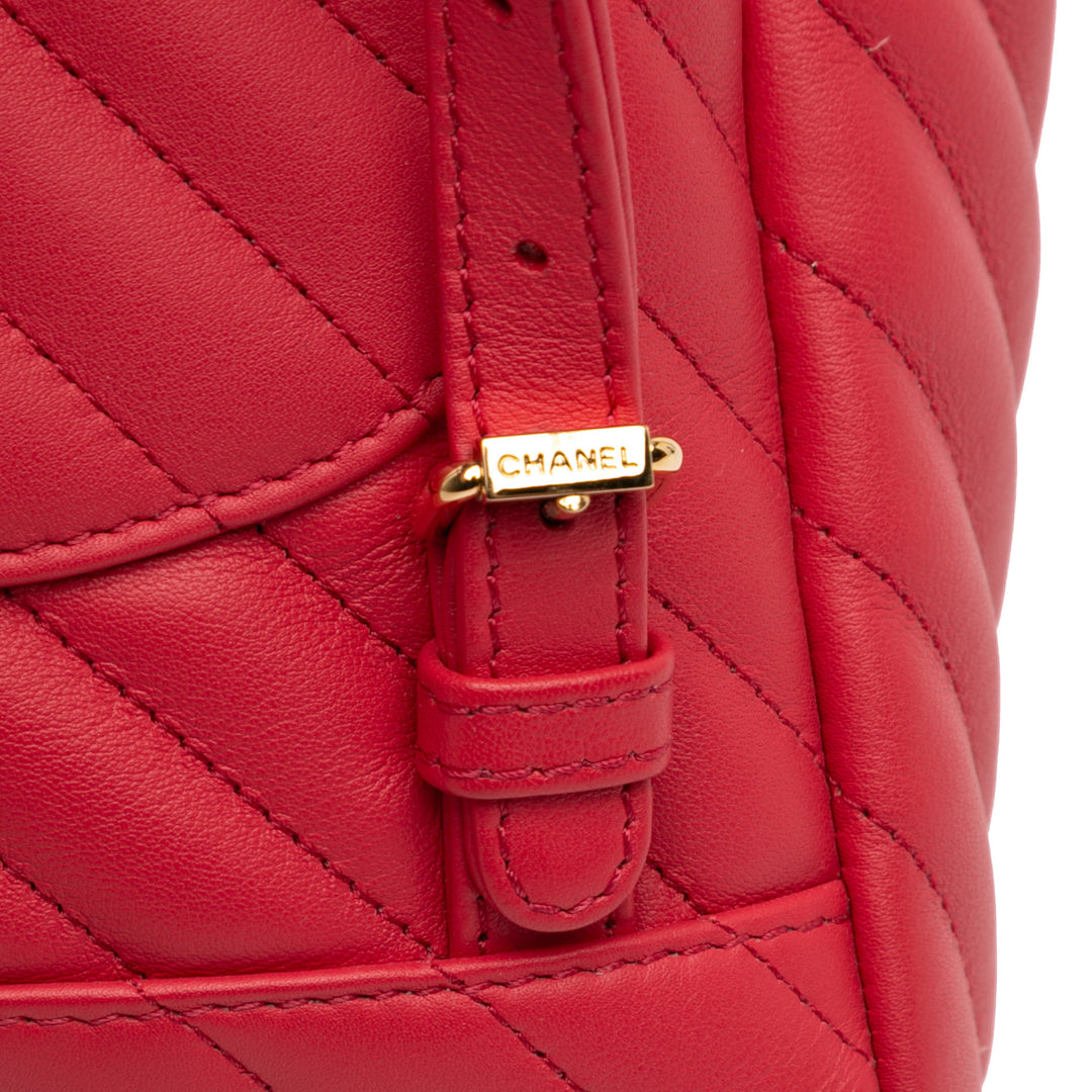 Chanel Chevron Urban Spirit Sac à dos Petit Cuir de veau