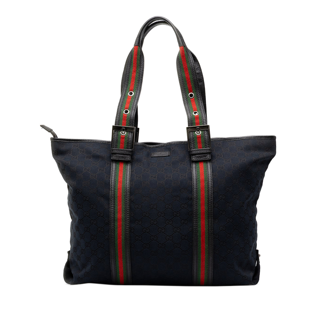 Gucci Cabas GG Web Noir – vue principale – GABY PARIS