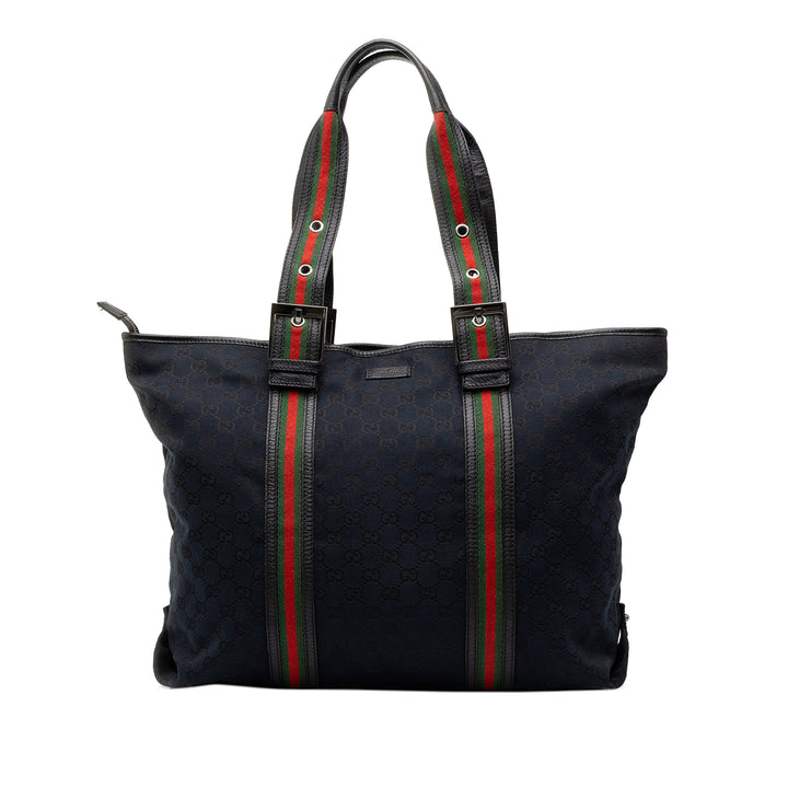 Gucci Cabas GG Web Noir – vue principale – GABY PARIS