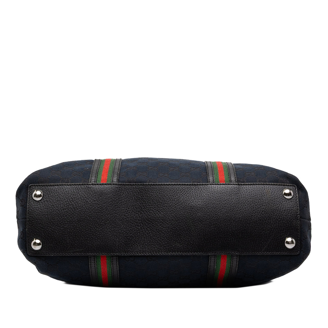Gucci Cabas GG Web Noir – vue 3 – GABY PARIS