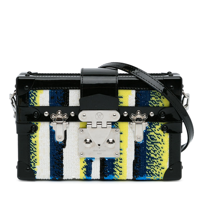 Louis Vuitton Sac bandoulière Sequinss Malle Petite Noir – vue principale – GABY PARIS