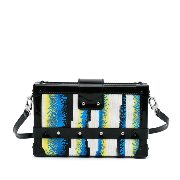 Louis Vuitton Sac bandoulière Sequinss Malle Petite Noir – vue 4 – GABY PARIS