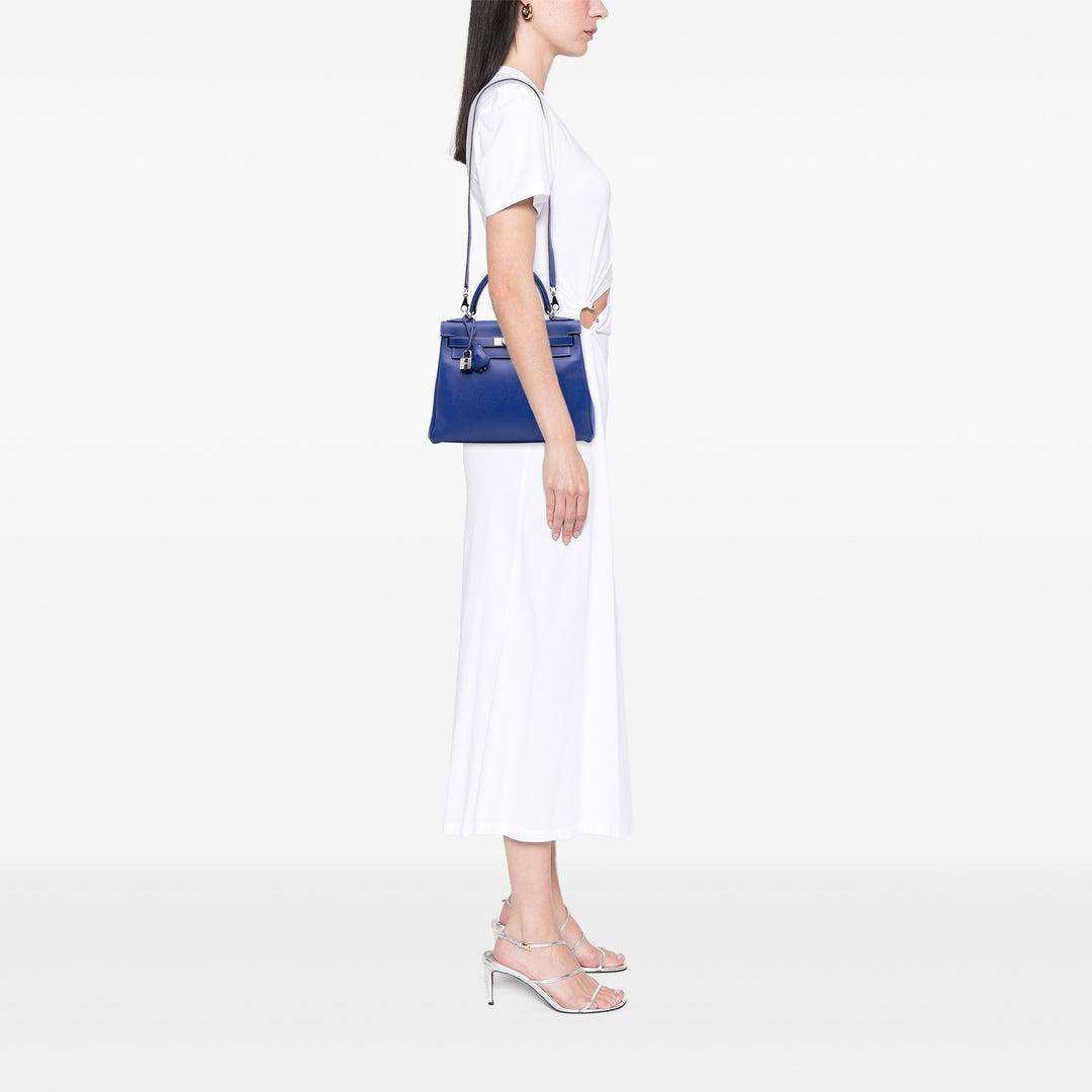 Epsom Candy Kelly II Sellier Verso 28 Blue - Gaby Paris