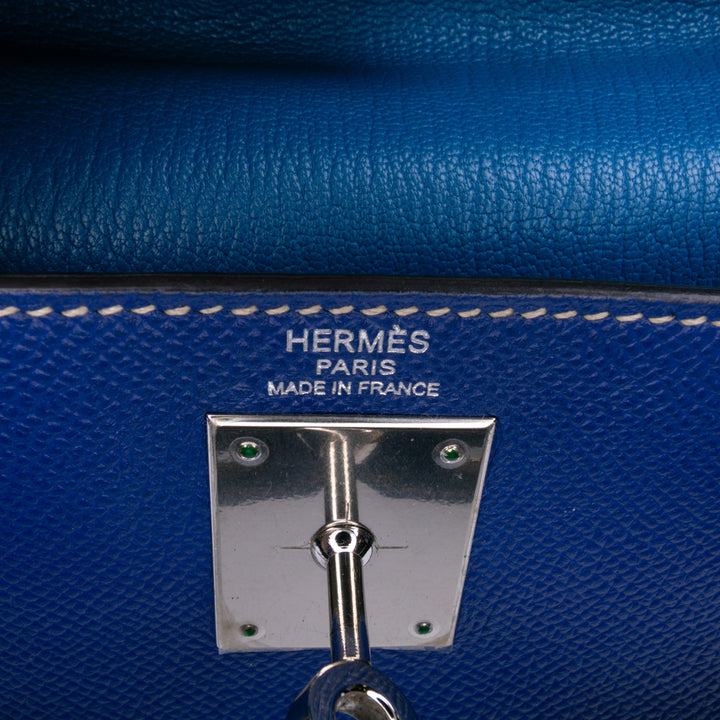 Epsom Candy Kelly II Sellier Verso 28 Blue - Gaby Paris