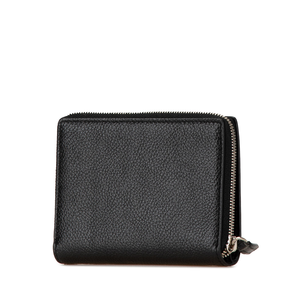 Leather Everyday Bifold Wallet Black - Gaby Paris