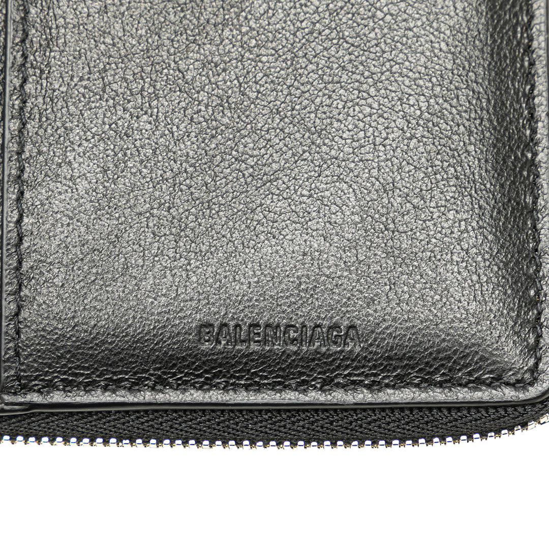 Leather Everyday Bifold Wallet Black - Gaby Paris