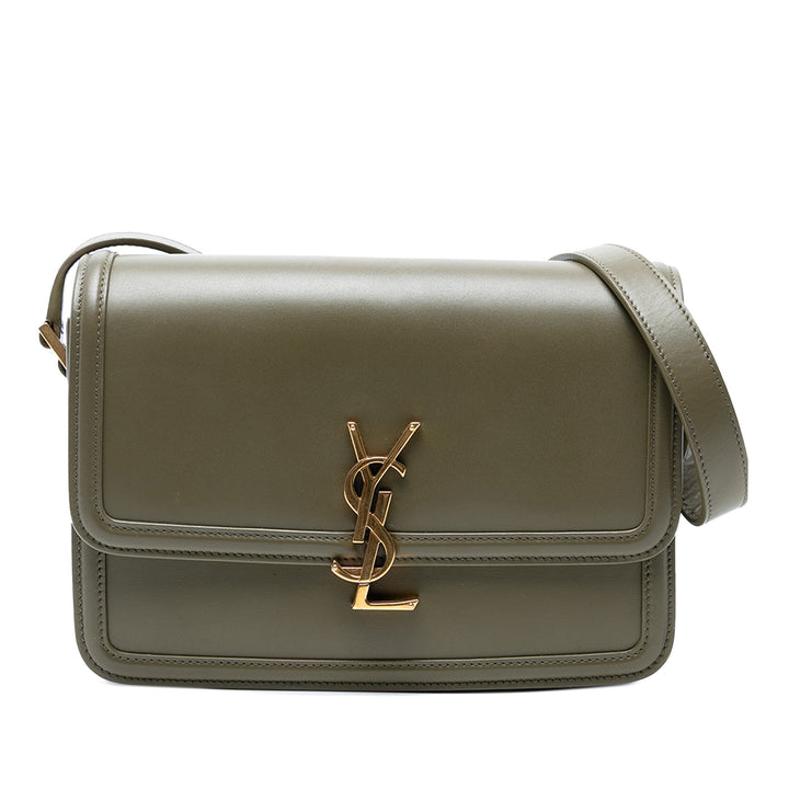 Saint Laurent Medium Cuir Solferino Sac cartable In Boîte Vert – GABY PARIS Authentique