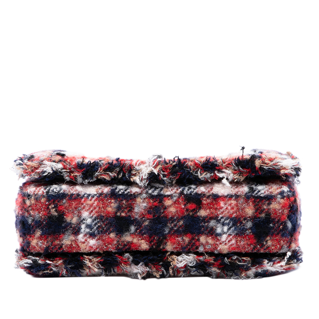 Chanel Sac bandoulière CC et Shearling Rabat simple Multi Tweed Multicolore – vue 3 – GABY PARIS