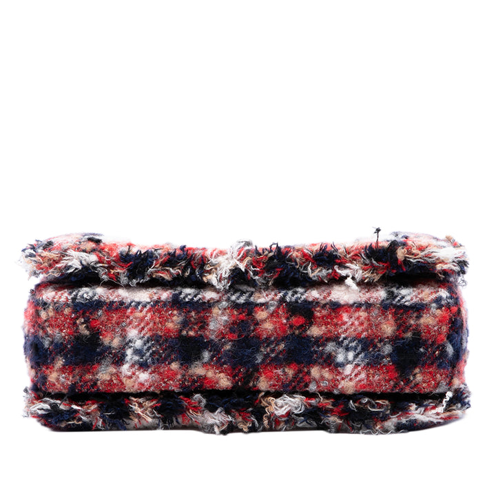 Chanel Sac bandoulière CC et Shearling Rabat simple Multi Tweed Multicolore – vue 3 – GABY PARIS