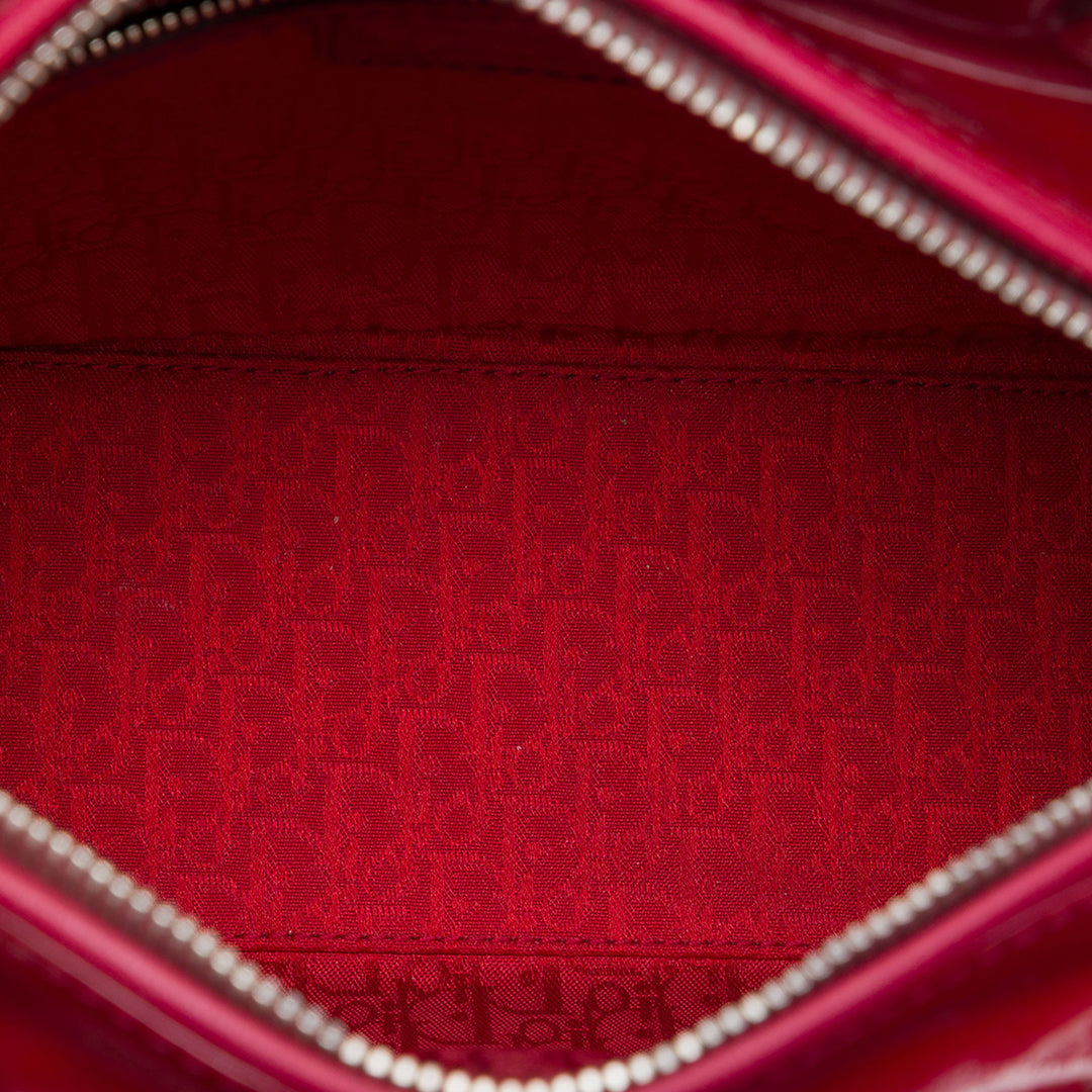 Dior Lady Dior Cannage Moyen Rouge – vue 4 – GABY PARIS