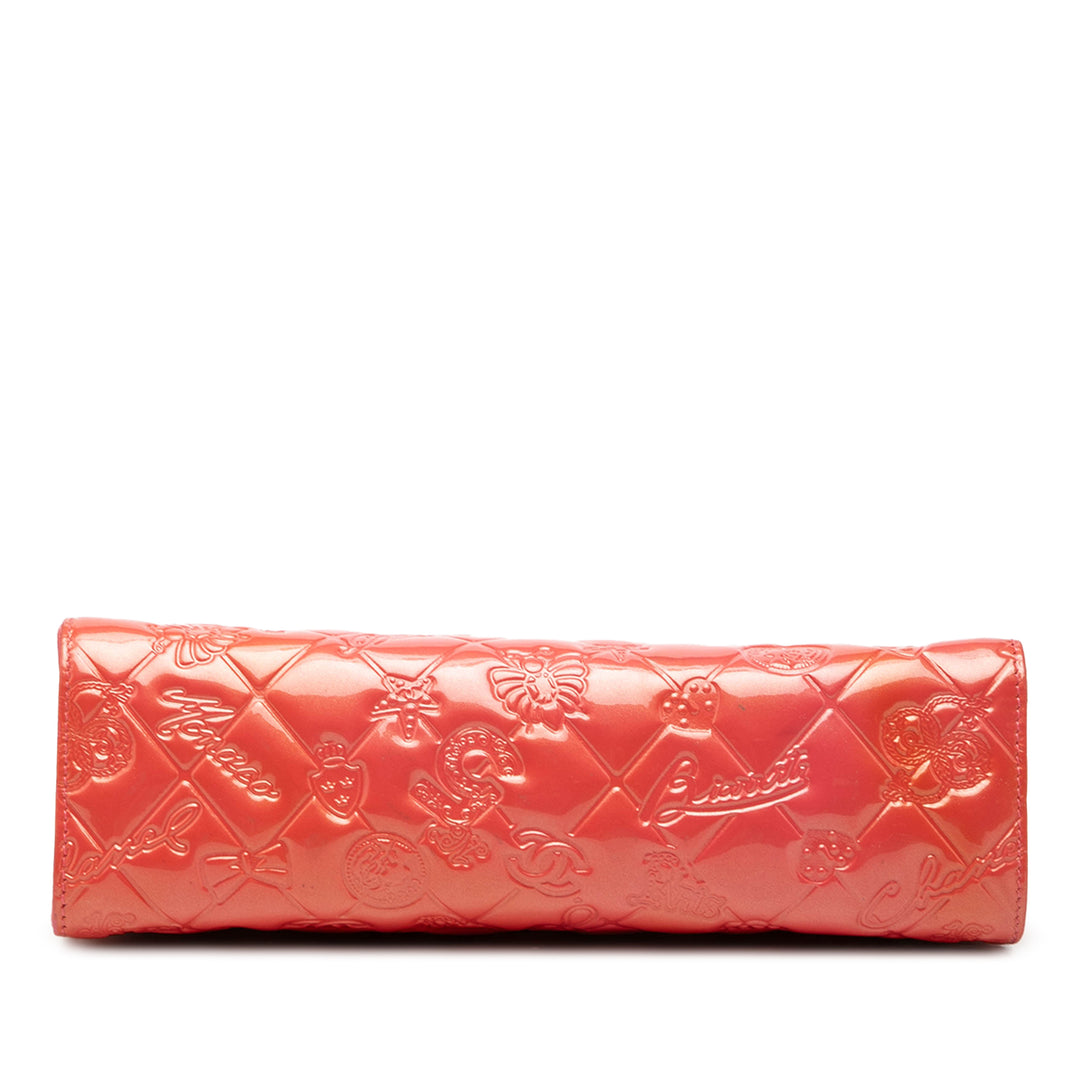 Chanel Matelassé embossé Lucky Symbols Pochette Rose – vue 3 – GABY PARIS