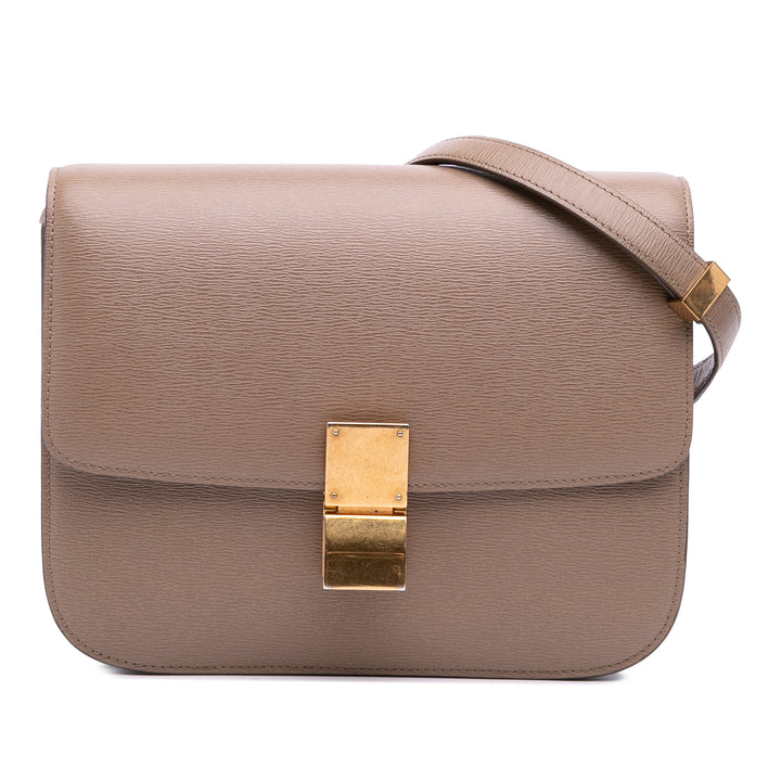Celine Medium Liege Cuir de veau Classic Boîte Marron