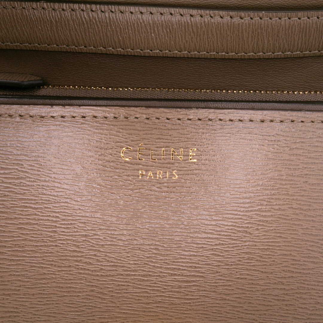 Celine Medium Liege Cuir de veau Classic Boîte Marron