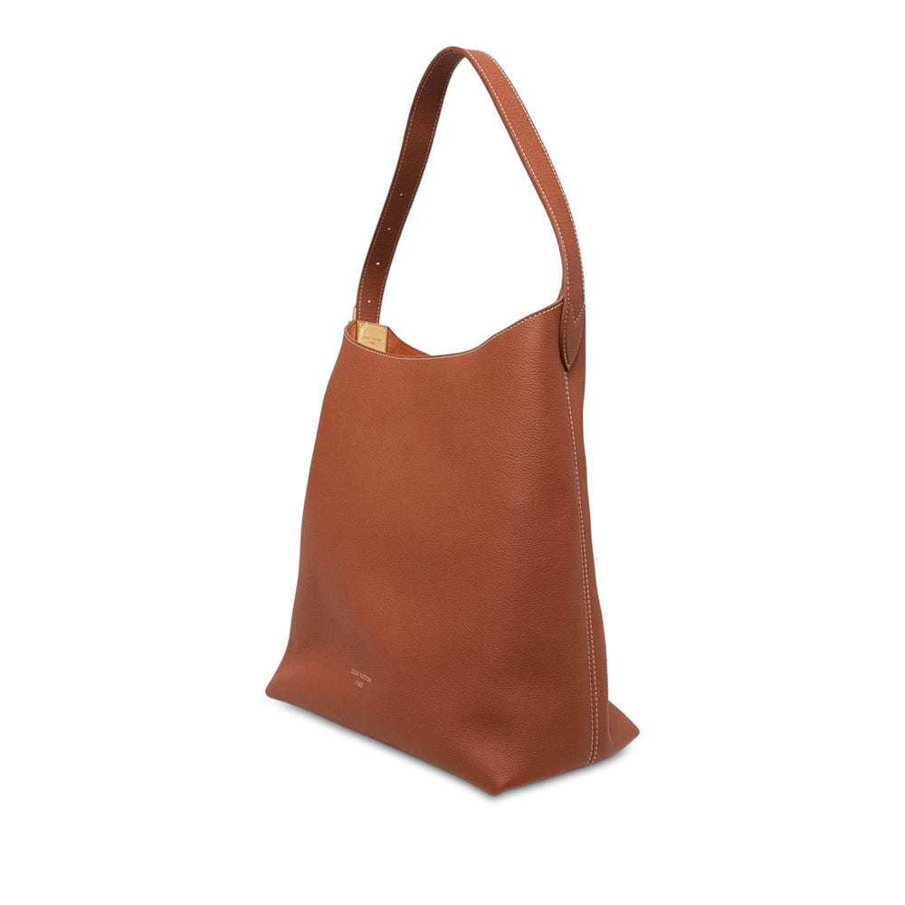 Louis Vuitton grainé Low Key Hobo MM Cuir de veau grainé Marron – vue 2 – GABY PARIS