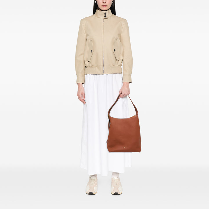 Louis Vuitton grainé Low Key Hobo MM Cuir de veau grainé Marron – vue 6 – GABY PARIS