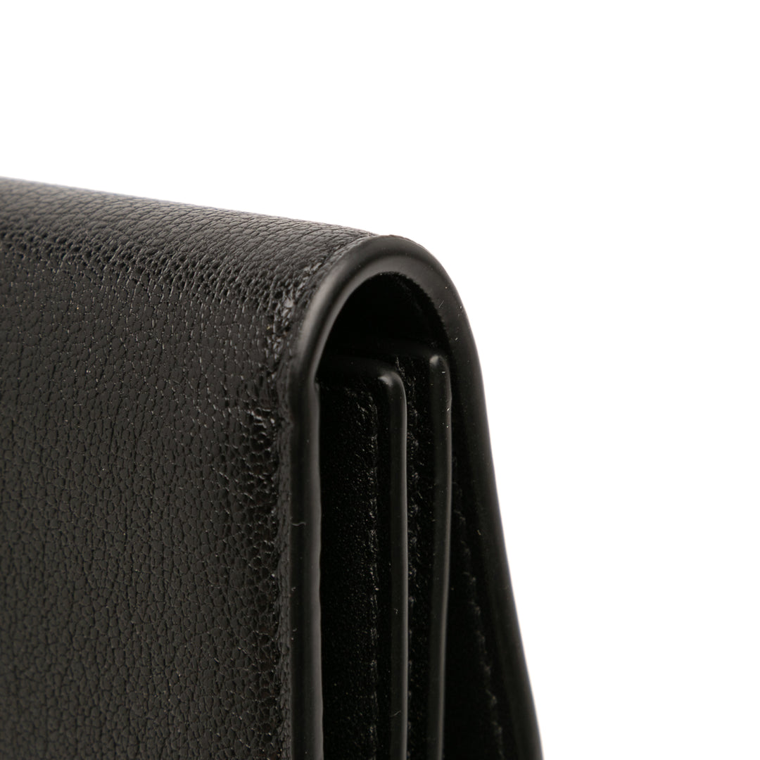 Dior Cuir de chèvre Saddle Portefeuille long
