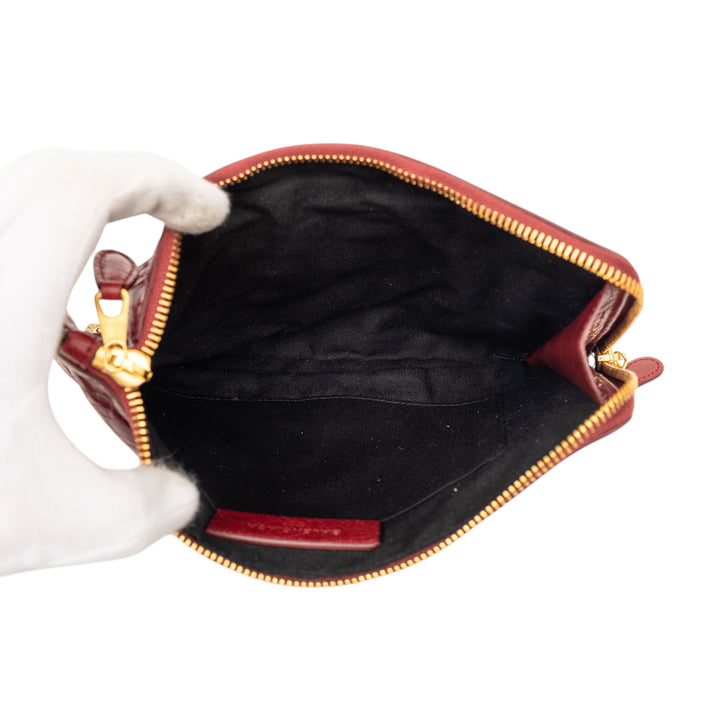 Balenciaga Cuir d’agneau Motocross Giant 12 Zip Around Flat Pochette