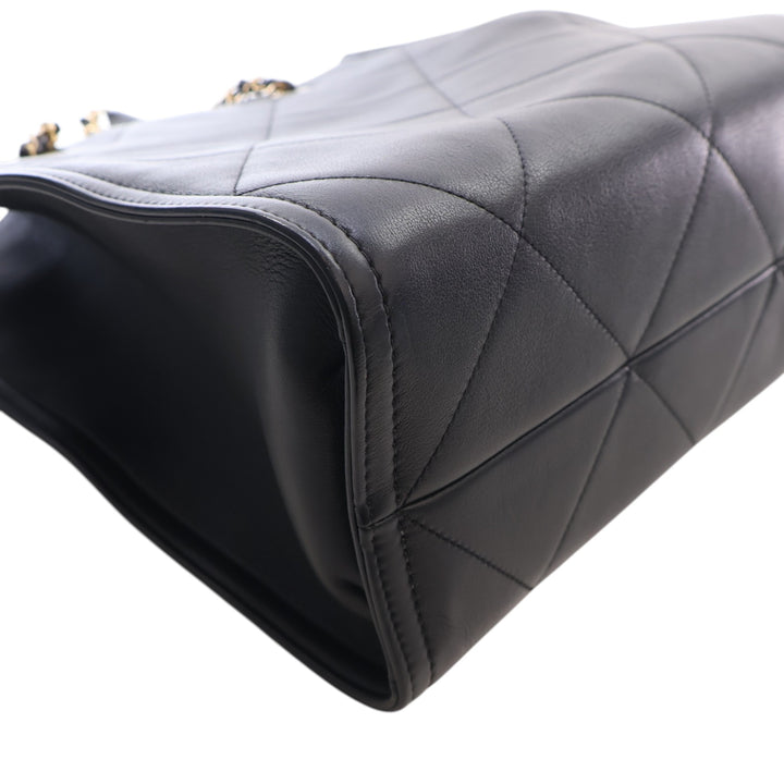 CC Matelassé Cabas Cuir d'agneau Noir