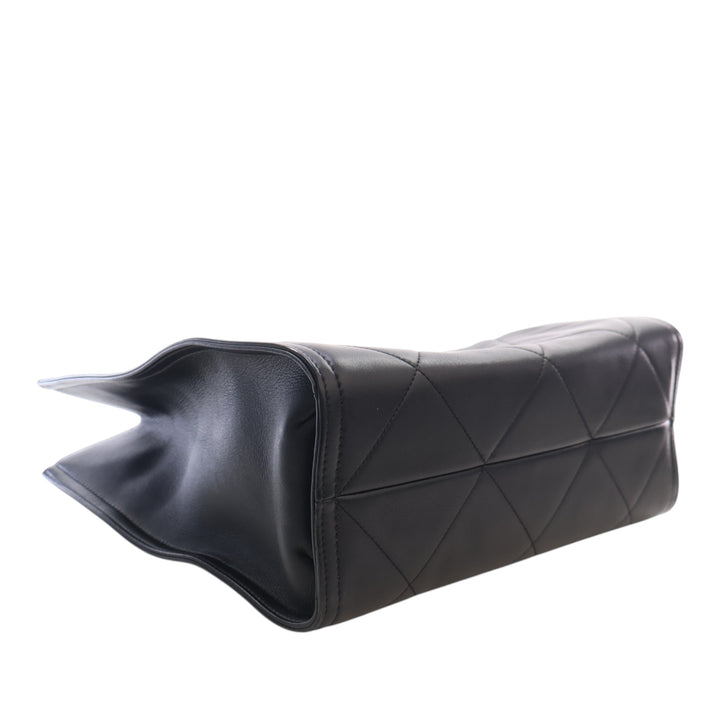 CC Matelassé Cabas Cuir d'agneau Noir