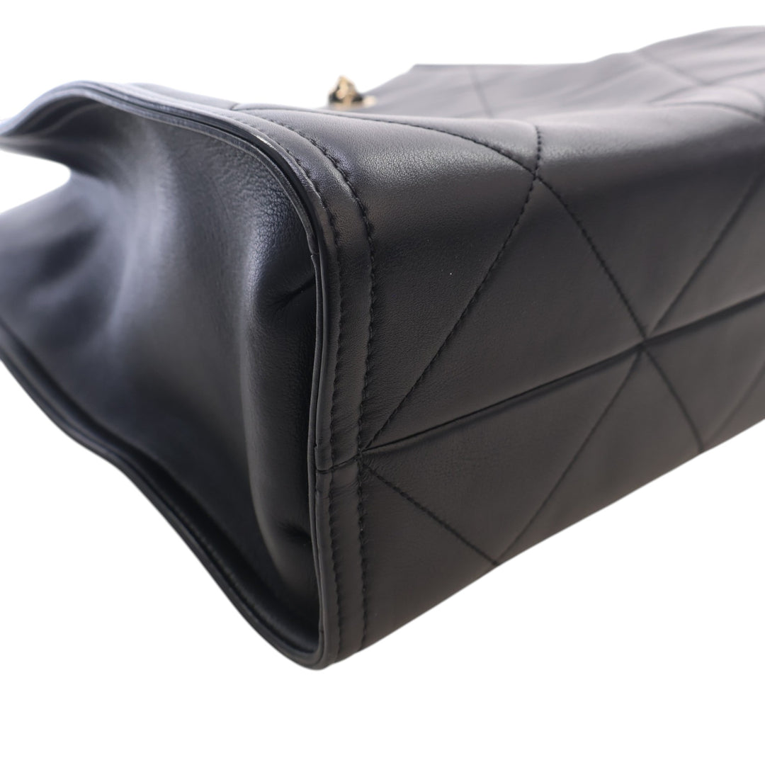 CC Matelassé Cabas Cuir d'agneau Noir