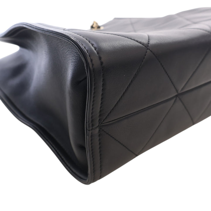 CC Matelassé Cabas Cuir d'agneau Noir