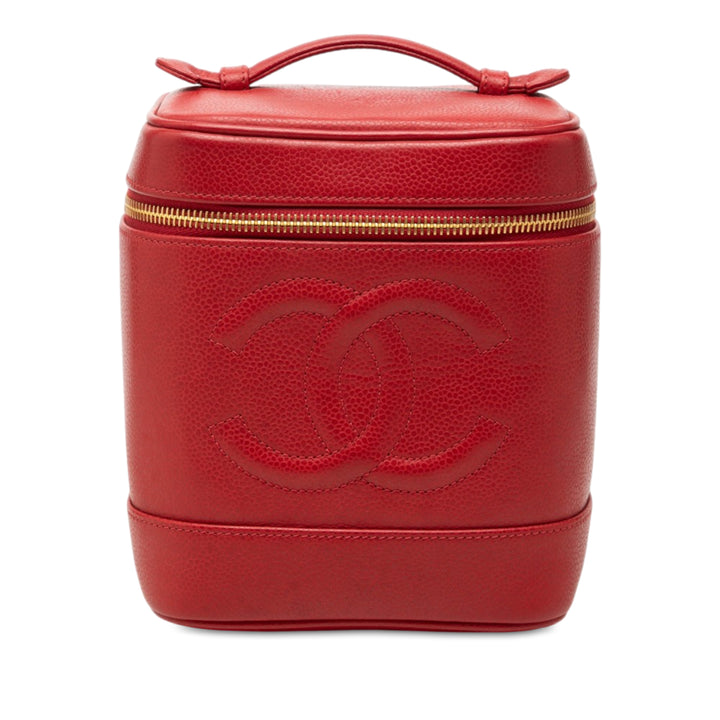 CC Vanity Cuir caviar Rouge