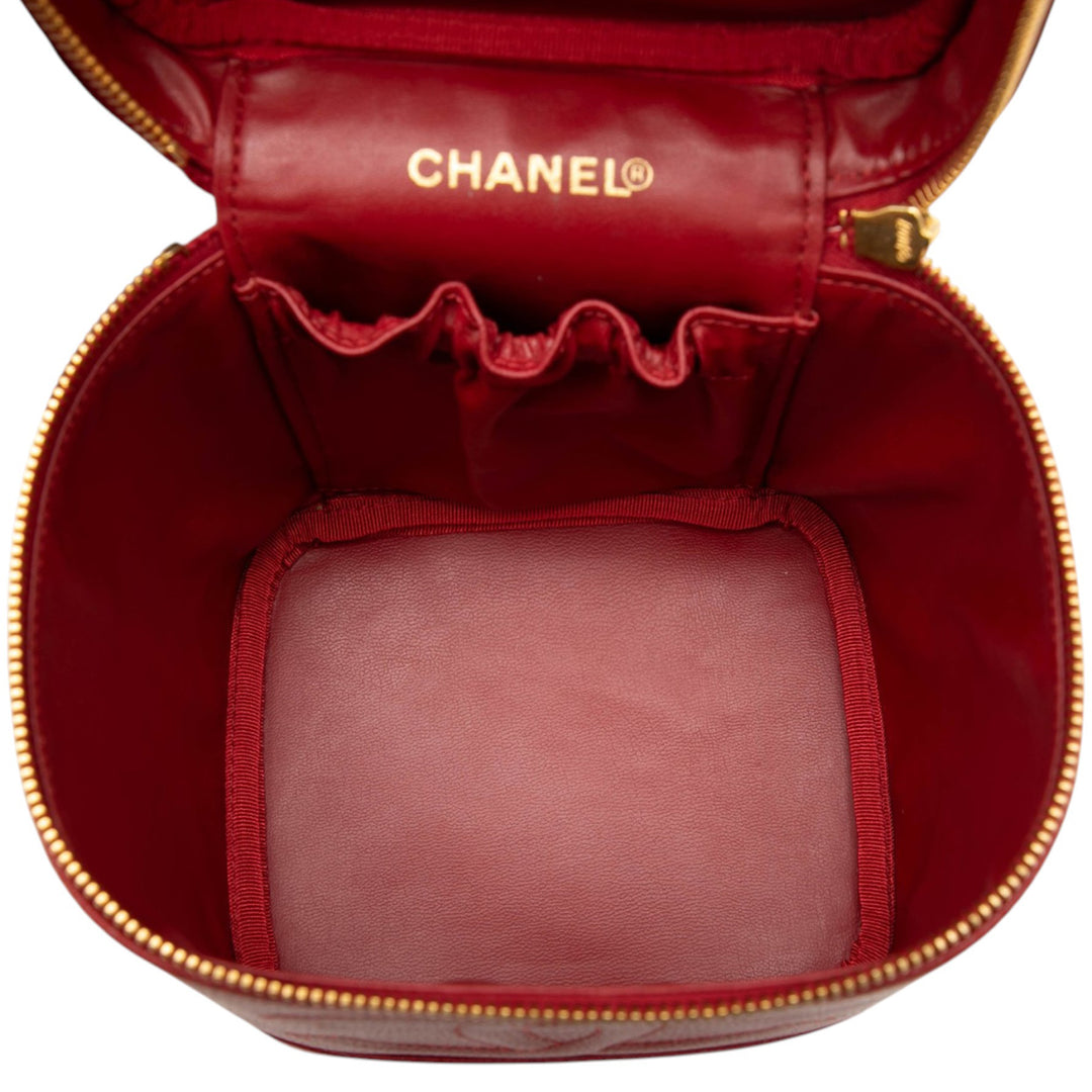 CC Vanity Cuir caviar Rouge