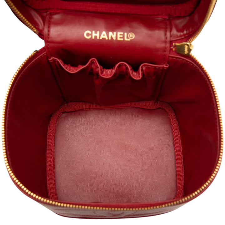 CC Vanity Cuir caviar Rouge