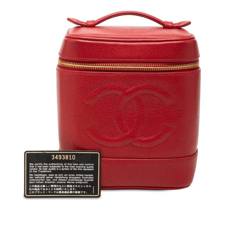 CC Vanity Cuir caviar Rouge