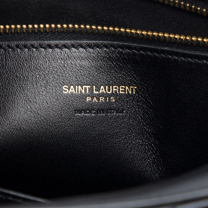 Saint Laurent Medium Chevron Cuir de veau Monogram Cabas