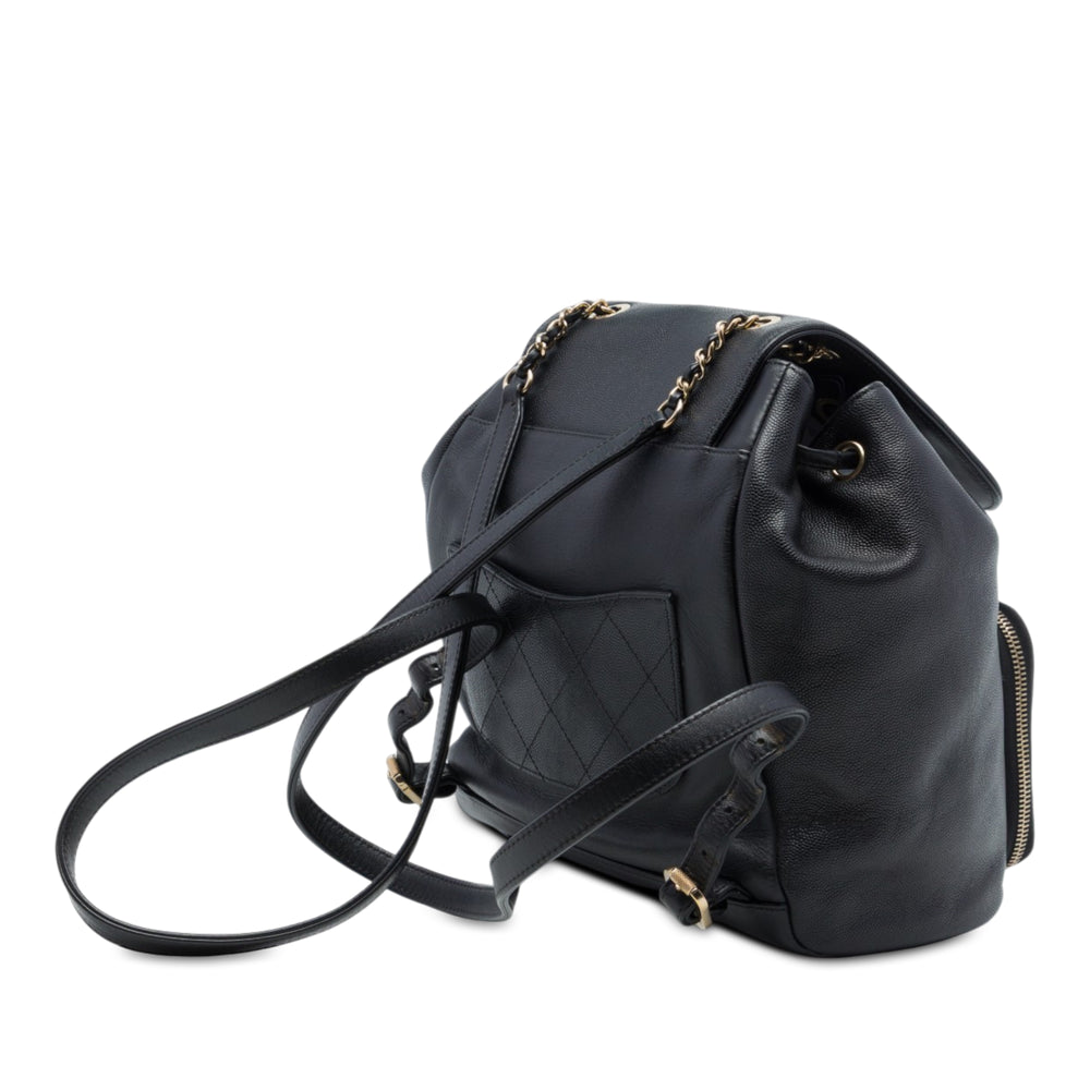 Chanel Sac à dos Business Affinity Cuir caviar Noir – vue 2 – GABY PARIS