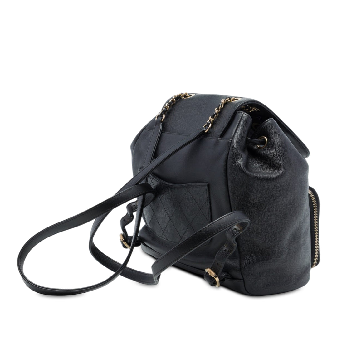 Chanel Sac à dos Business Affinity Cuir caviar Noir – vue 2 – GABY PARIS