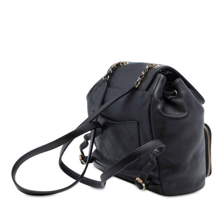 Chanel Sac à dos Business Affinity Cuir caviar Noir – vue 2 – GABY PARIS