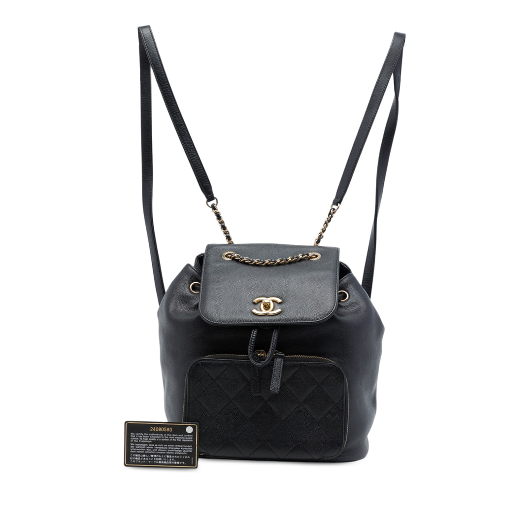 Chanel Sac à dos Business Affinity Cuir caviar Noir – vue 7 – GABY PARIS