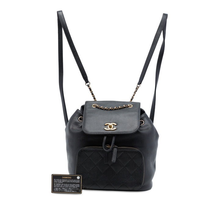 Chanel Sac à dos Business Affinity Cuir caviar Noir – vue 7 – GABY PARIS