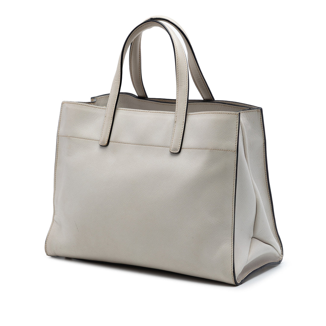 Prada Saffiano Soft Triple Pocket Cabas