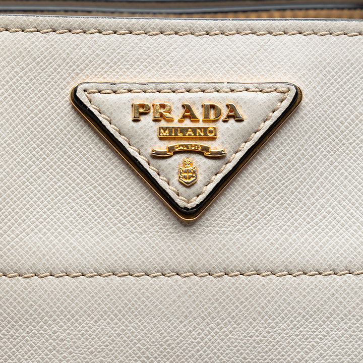Prada Saffiano Soft Triple Pocket Cabas