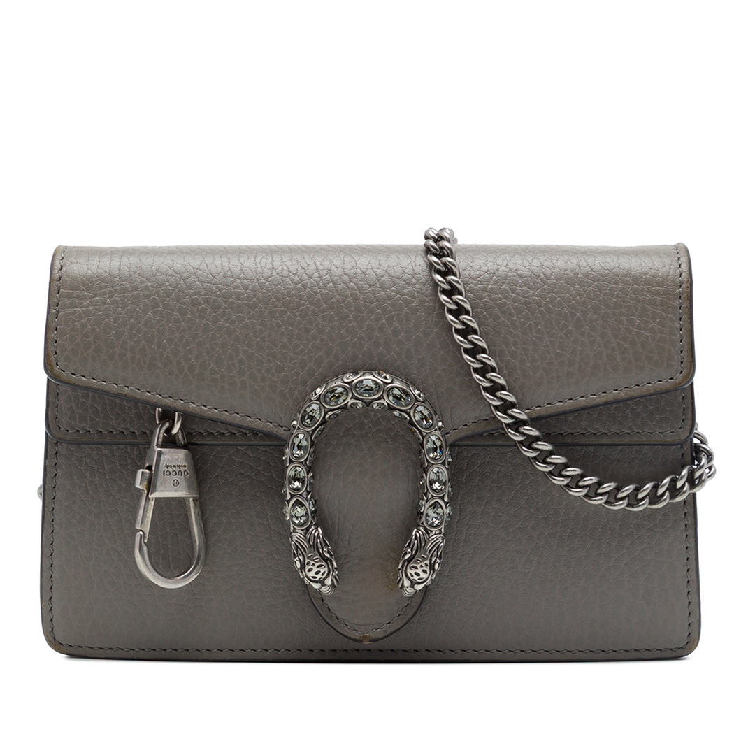 Dionysus Sac Mini Cuir de veau Gris