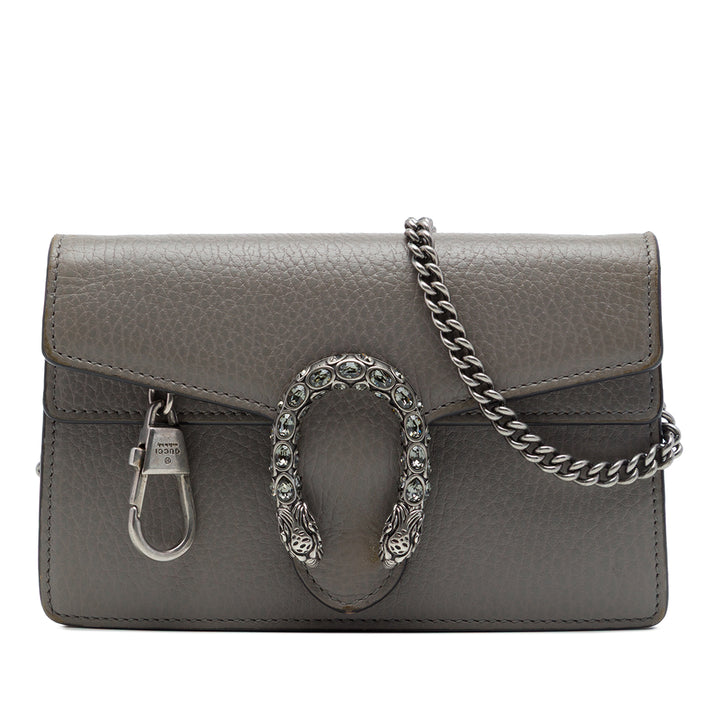 Dionysus Sac Mini Cuir de veau Gris