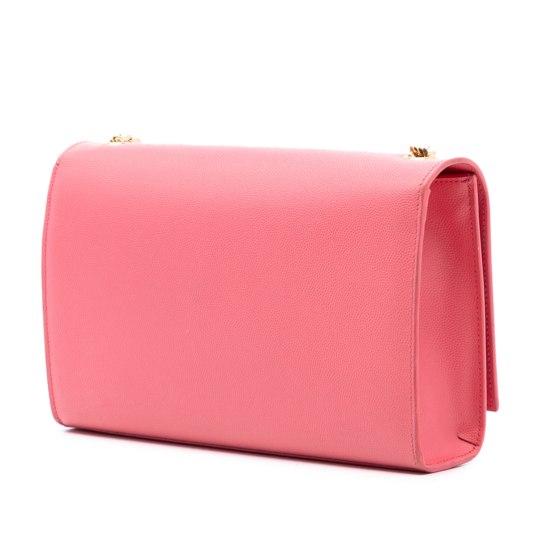 Saint Laurent Medium Grain De Poudre Monogram Kate Sac porté croisé