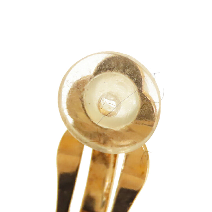 Chanel plaqué CC Clip on Boucles d’oreilles