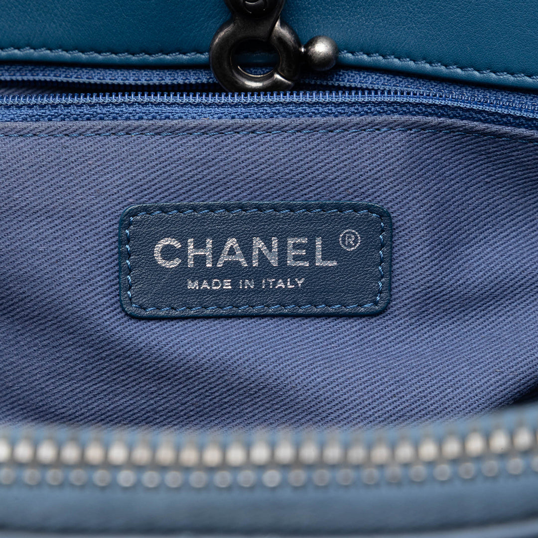 Chanel CC Matelassé vieilli Sac bowling Cuir de veau