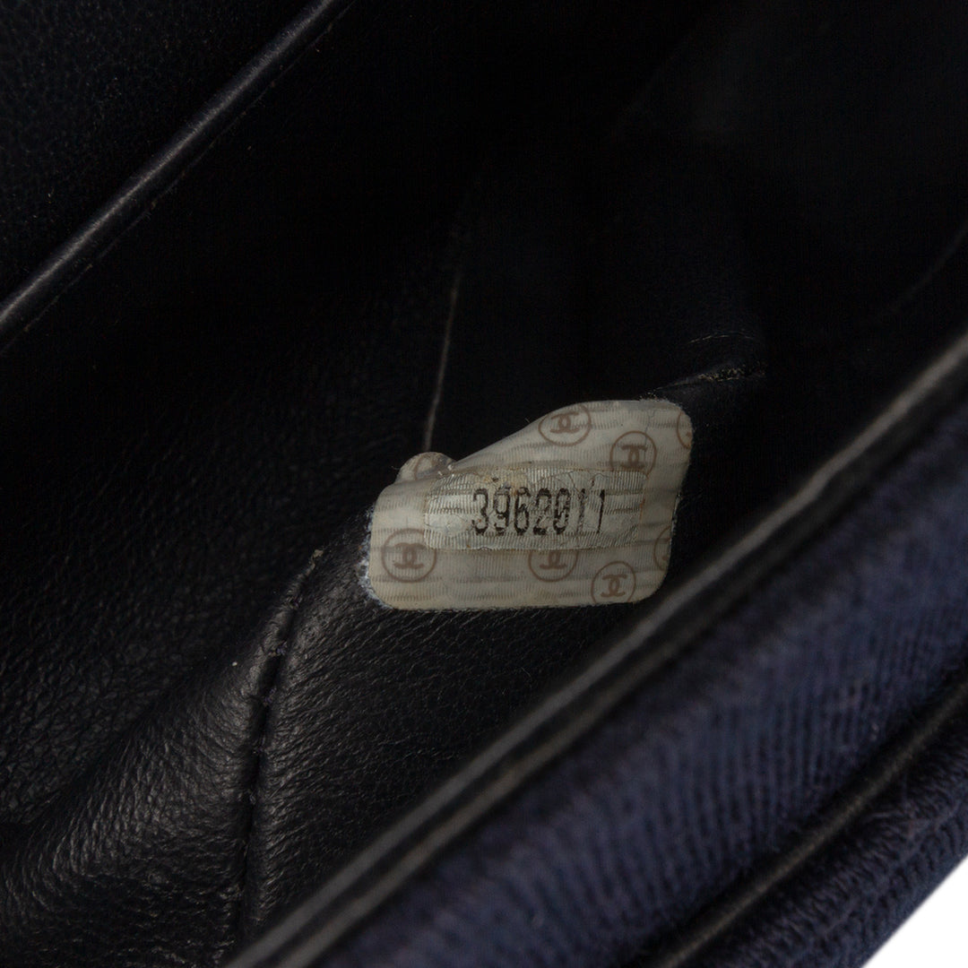 Chanel Medium Classic Jersey Double rabat Bleu – GABY PARIS Authentique