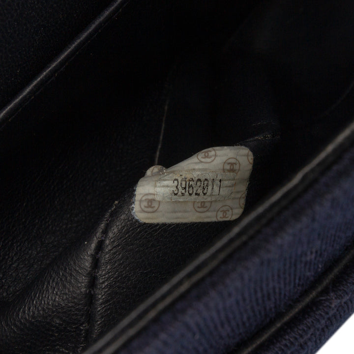Chanel Medium Classic Jersey Double rabat Bleu – GABY PARIS Authentique