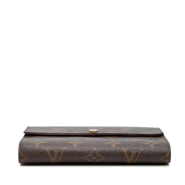 Louis Vuitton Porte Tresor Etui Papiers Portefeuille Monogram Marron – vue 3 – GABY PARIS