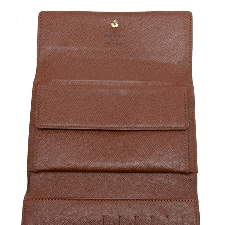 Louis Vuitton Porte Tresor Etui Papiers Portefeuille Monogram Marron – vue 4 – GABY PARIS