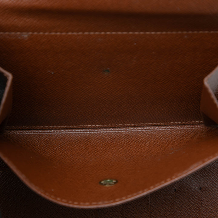 Louis Vuitton Porte Tresor Etui Papiers Portefeuille Monogram Marron – vue 5 – GABY PARIS